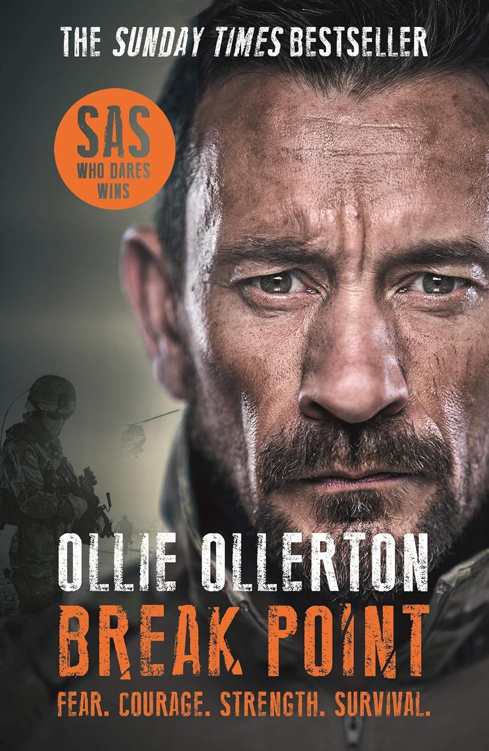 Sniper One, Break Point, and First Man In paperback spines shown side by side in the SAS Memoirs Collection
