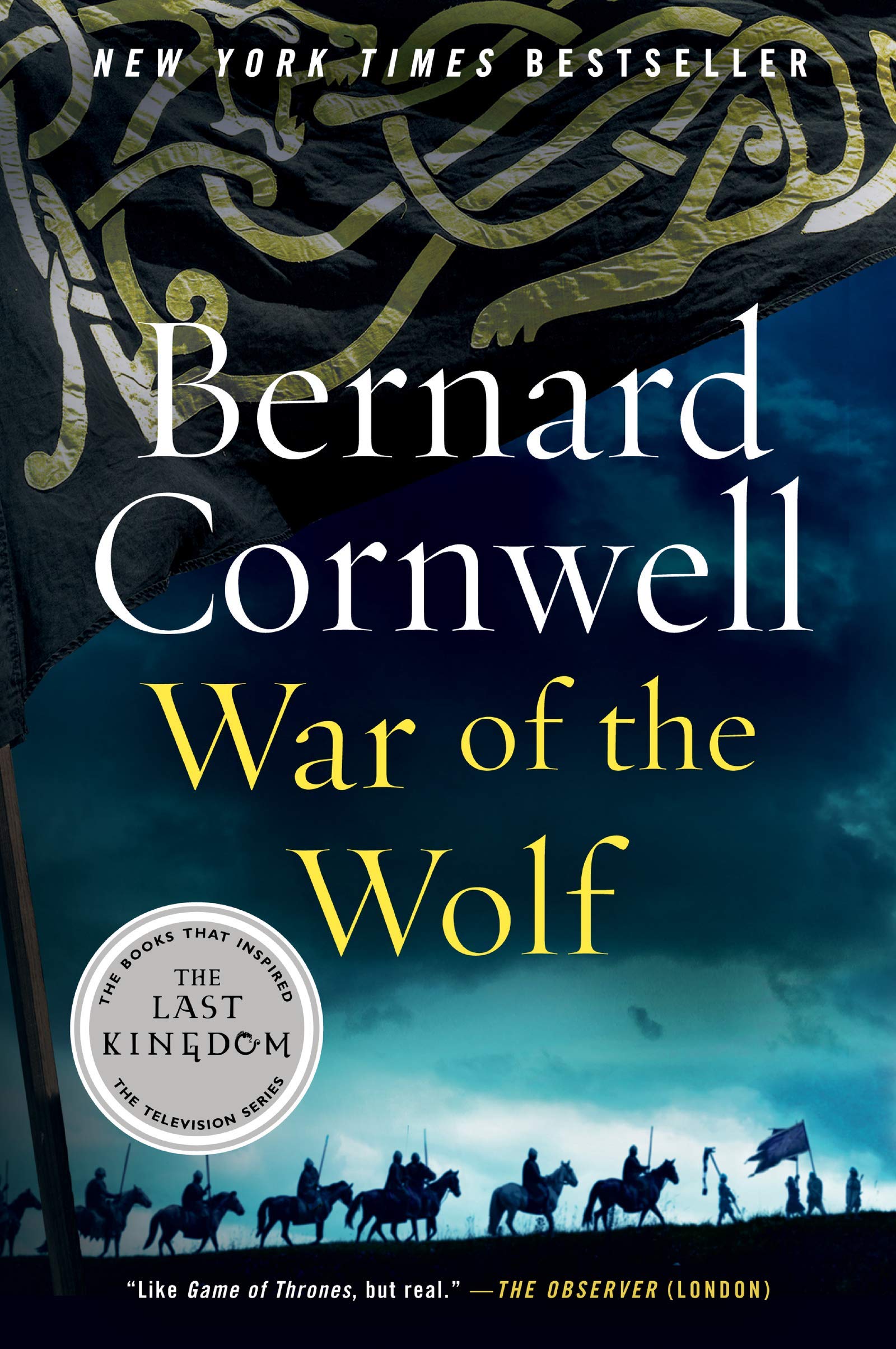 Stacked view of the Saxon Tales 6 books collection set by Bernard Cornwell showing paperback thickness