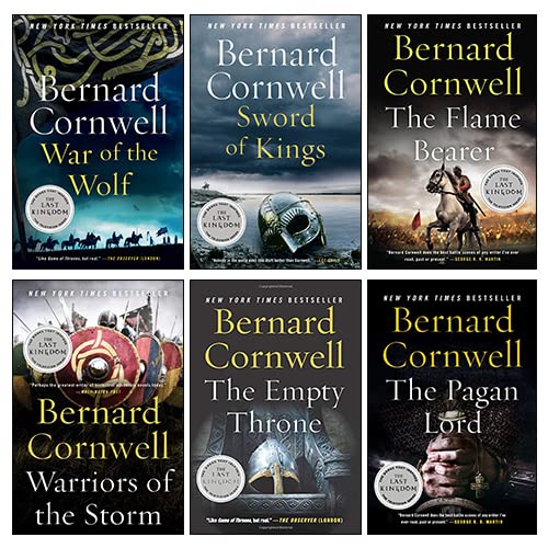 Front cover of the Saxon Tales Series 7-12 by Bernard Cornwell 6 books collection set, paperback