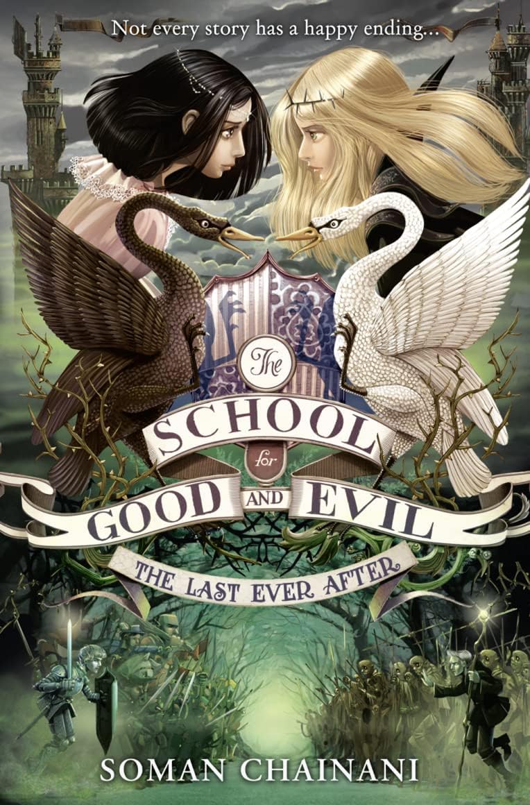 The Last Ever After and Quests for Glory paperback covers from the School for Good and Evil series