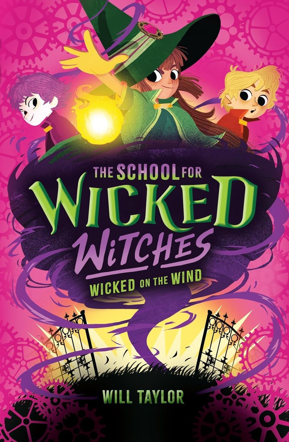 All three School for Wicked Witches paperback books by Will Taylor fanned out together as a collection set