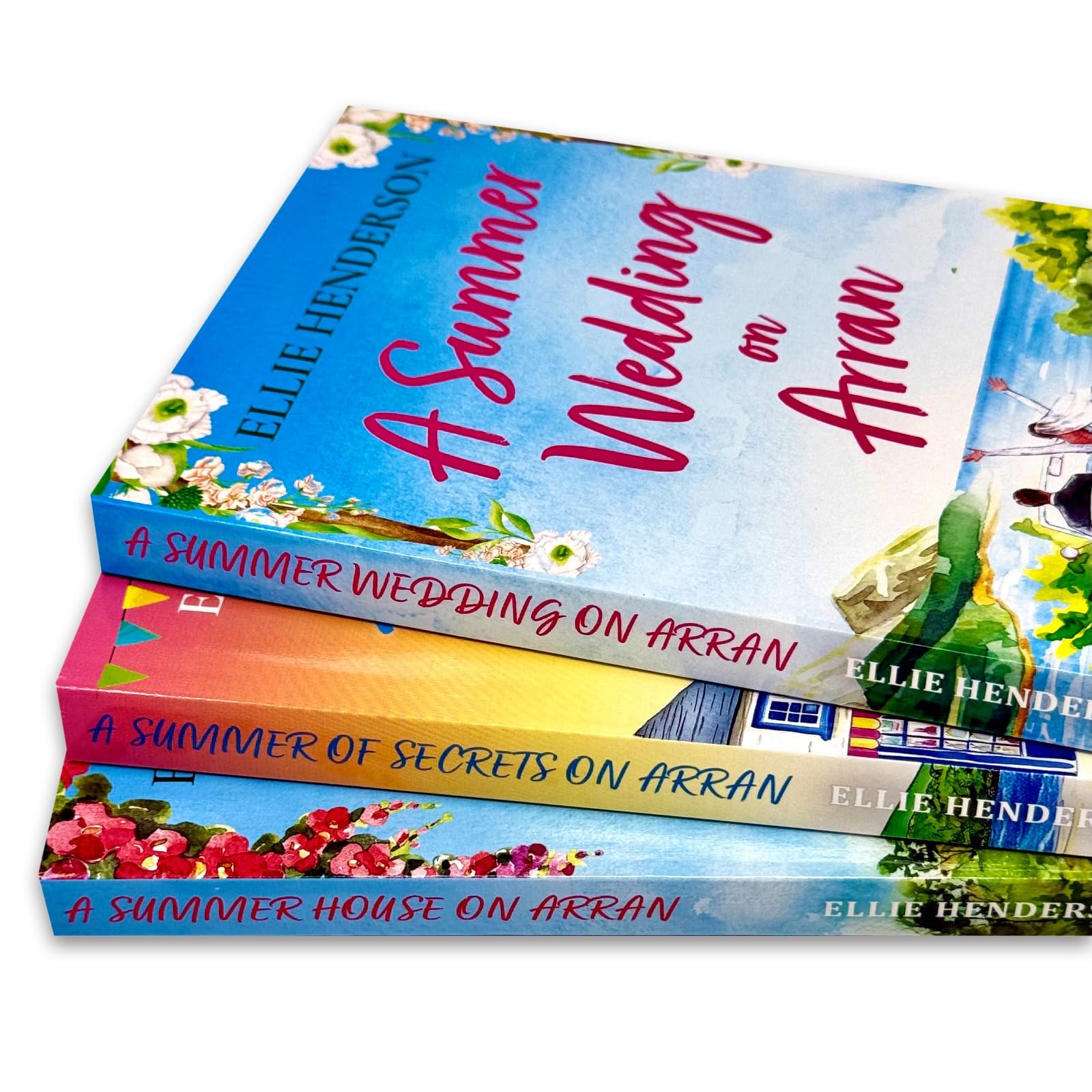 A Summer of Secrets on Arran by Ellie Henderson - Scottish Romances paperback front cover