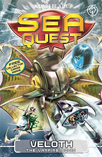 Front cover of Sea Quest: Veloth the Vampire Squid, Book 25 by Adam Blade, paperback