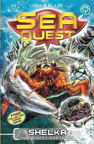 Back cover blurb of the Sea Quest 8 Books Collection Set showing series description for ages 7-9