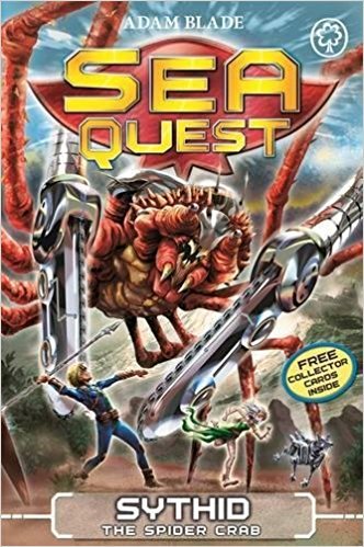 Sea Quest: Sythid the Spider Crab paperback cover, Book 17 by Adam Blade