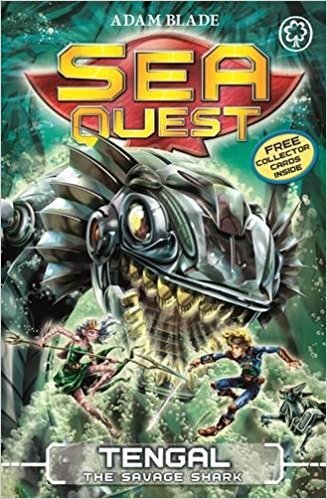 Sea Quest: Tengal the Savage Shark paperback cover, Book 22 by Adam Blade