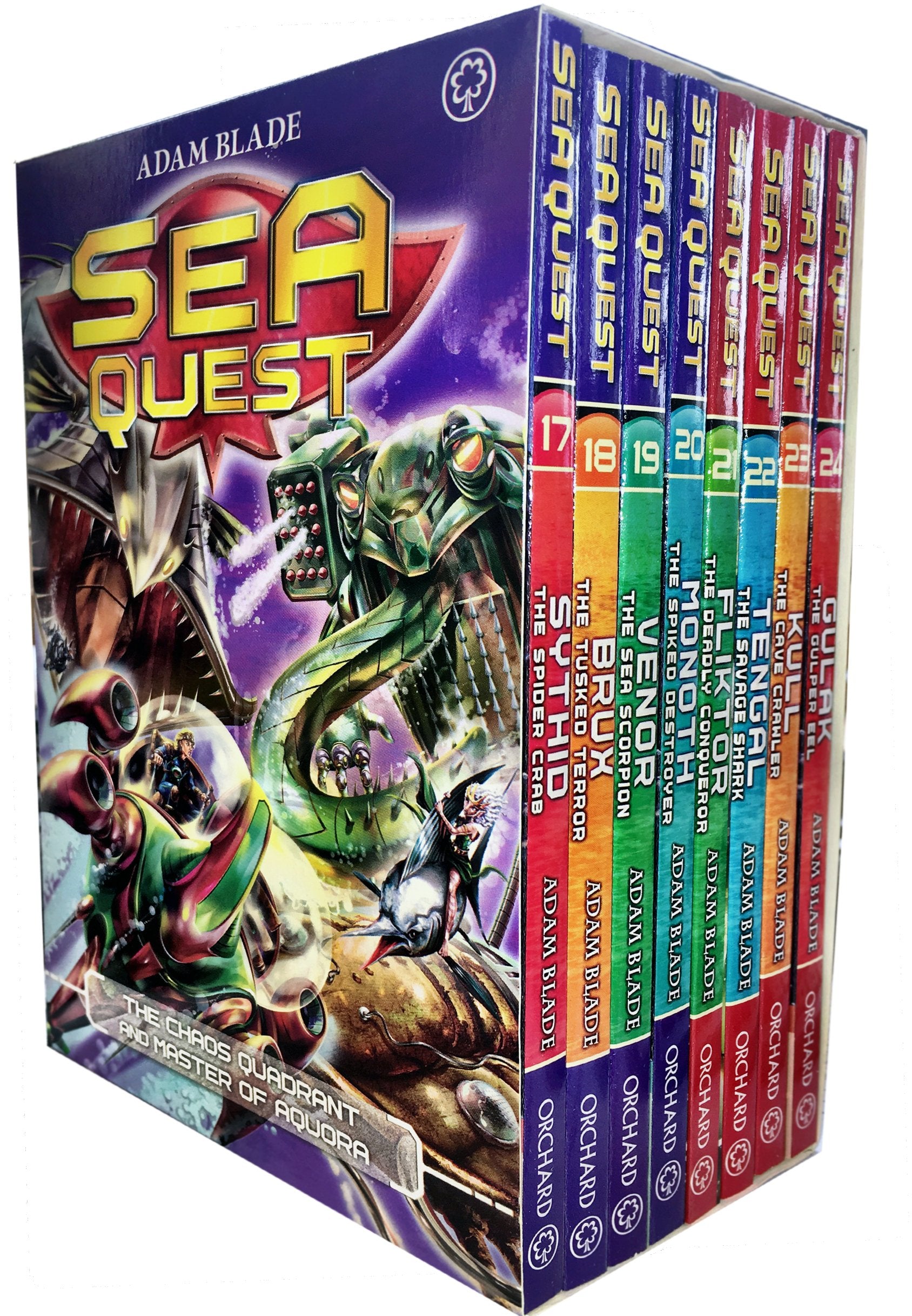 Sea Quest Series 5 and 6 Collection by Adam Blade - 8 books box set front cover, Ages 7-9 paperback