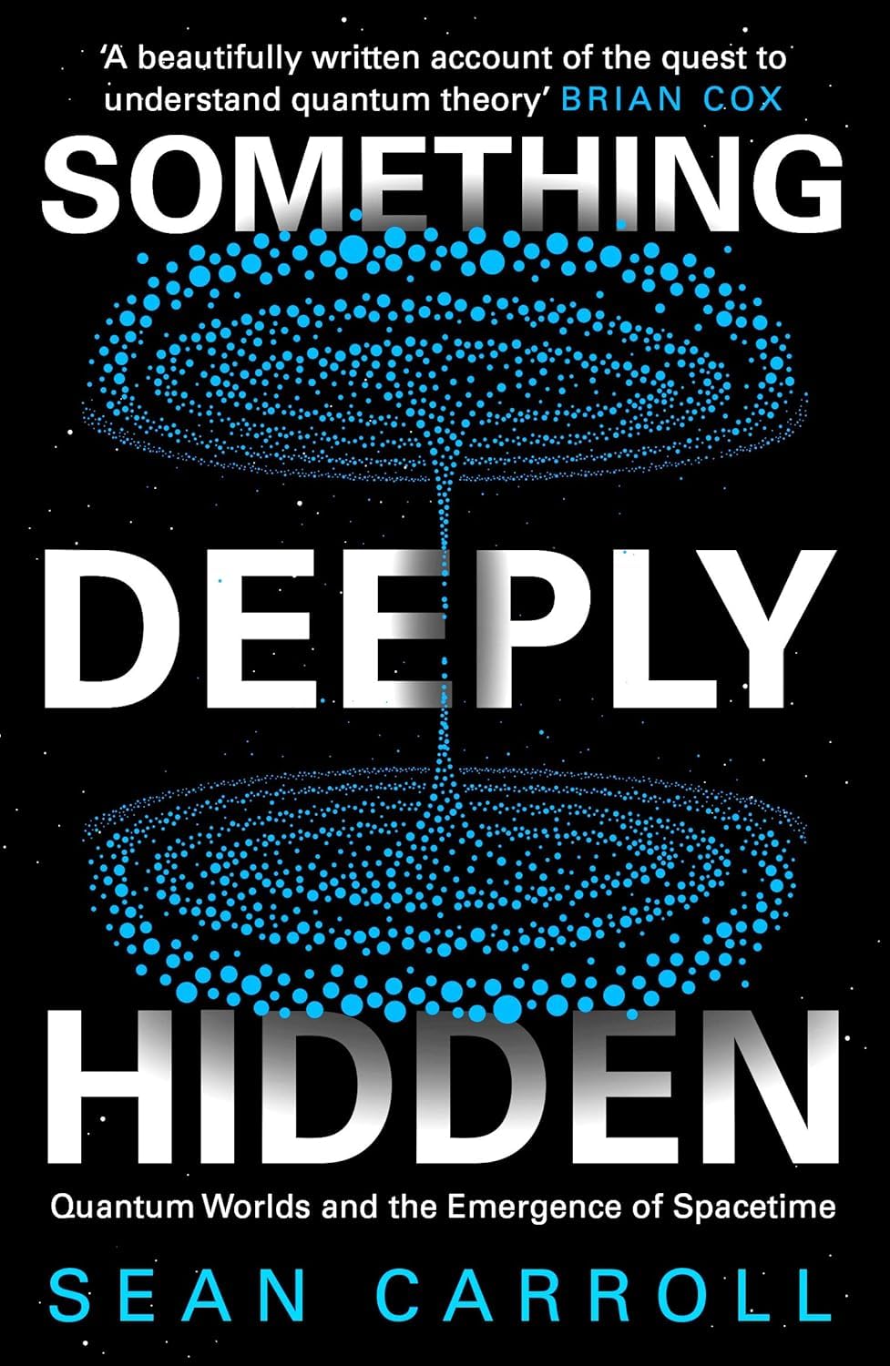 Close-up of The Particle at the End of the Universe paperback cover by Sean Carroll, on the discovery of the Higgs boson