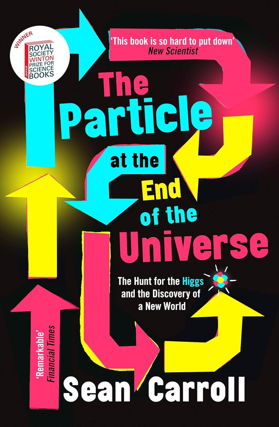 Close-up of Sean Carroll physics book pages showing interior text layout