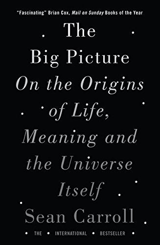 Both paperback books in Sean Carroll's 2 book collection set displayed together showing Something Deeply Hidden and The Big Picture covers