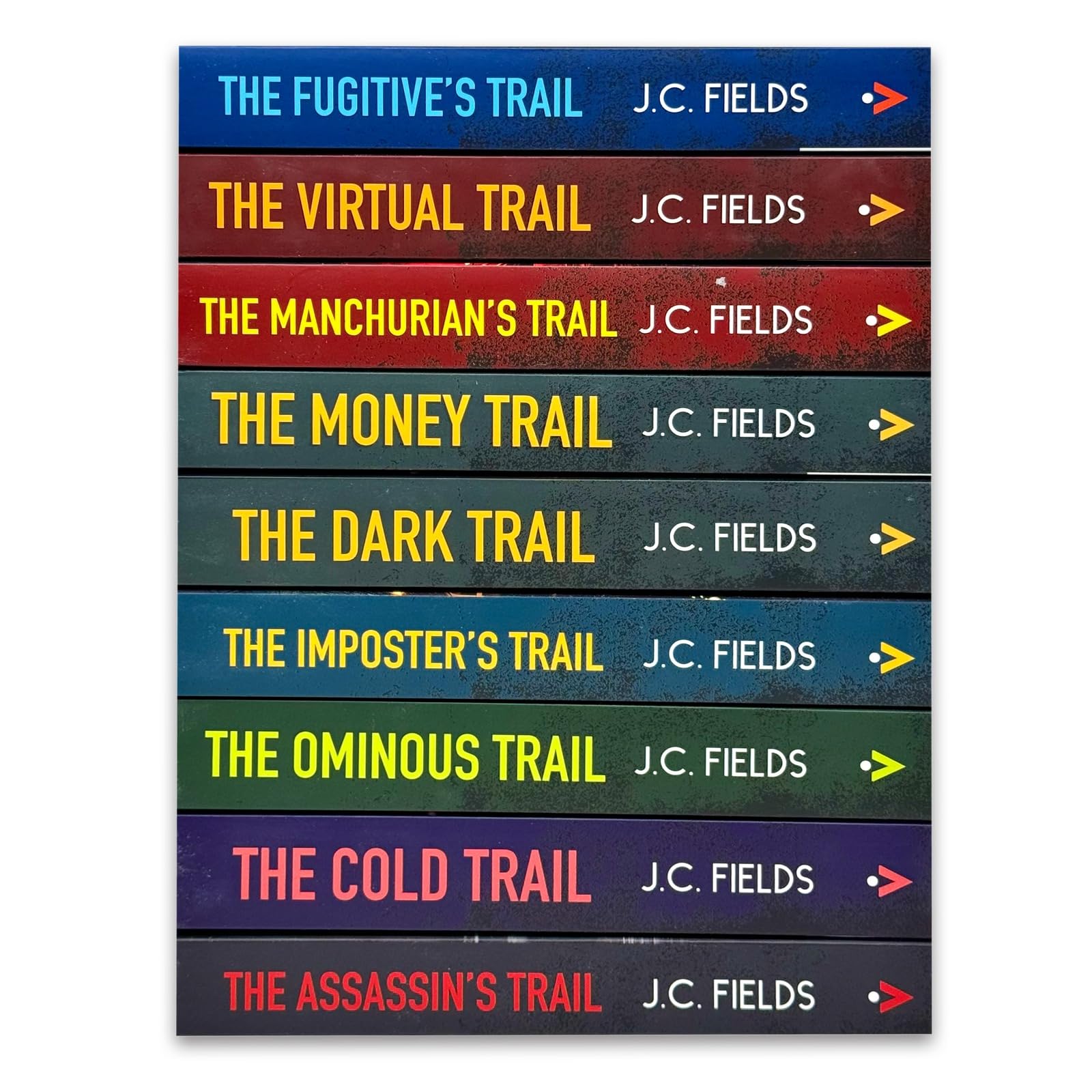 The Sean Kruger Series paperback set by J.C. Fields - back cover showing series description