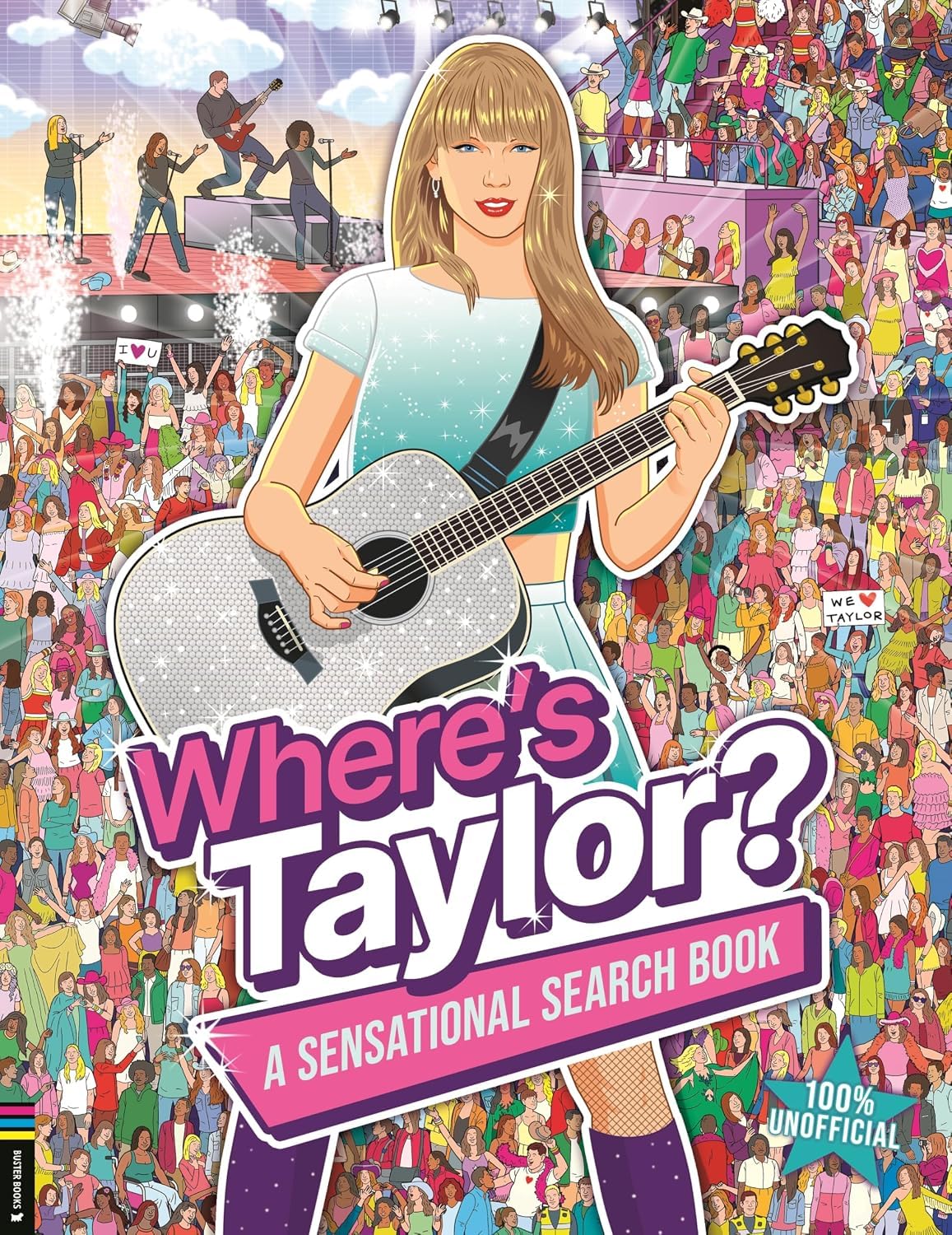 Where's the K-Pop Idol? by Paul Moran - front cover of the search and find activity paperback for kids ages 5 plus
