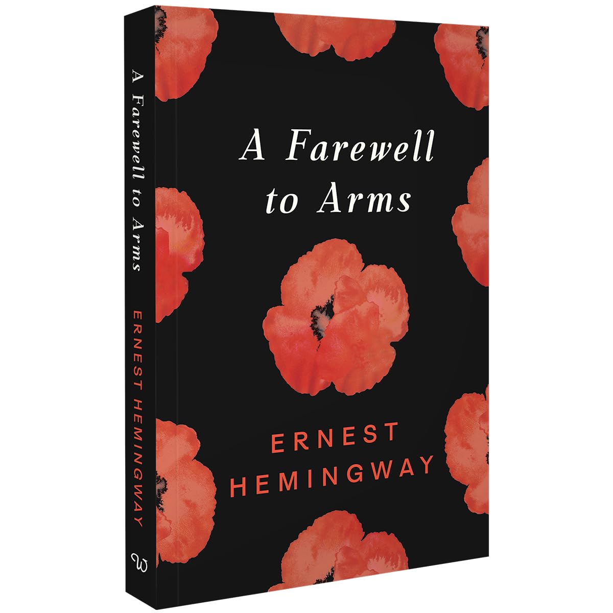 All three Ernest Hemingway paperback books fanned out, showing In Our Time, The Sun Also Rises, and A Farewell to Arms spines and covers