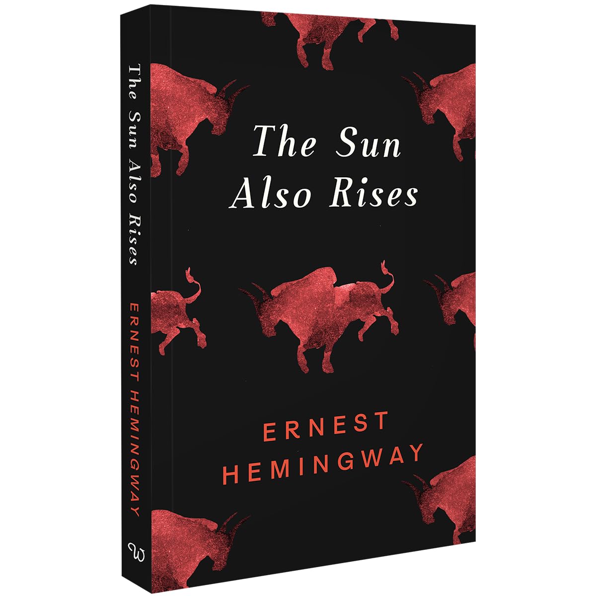 Close-up of an inside page spread from one of the Ernest Hemingway paperback novels in this 3 book collection set
