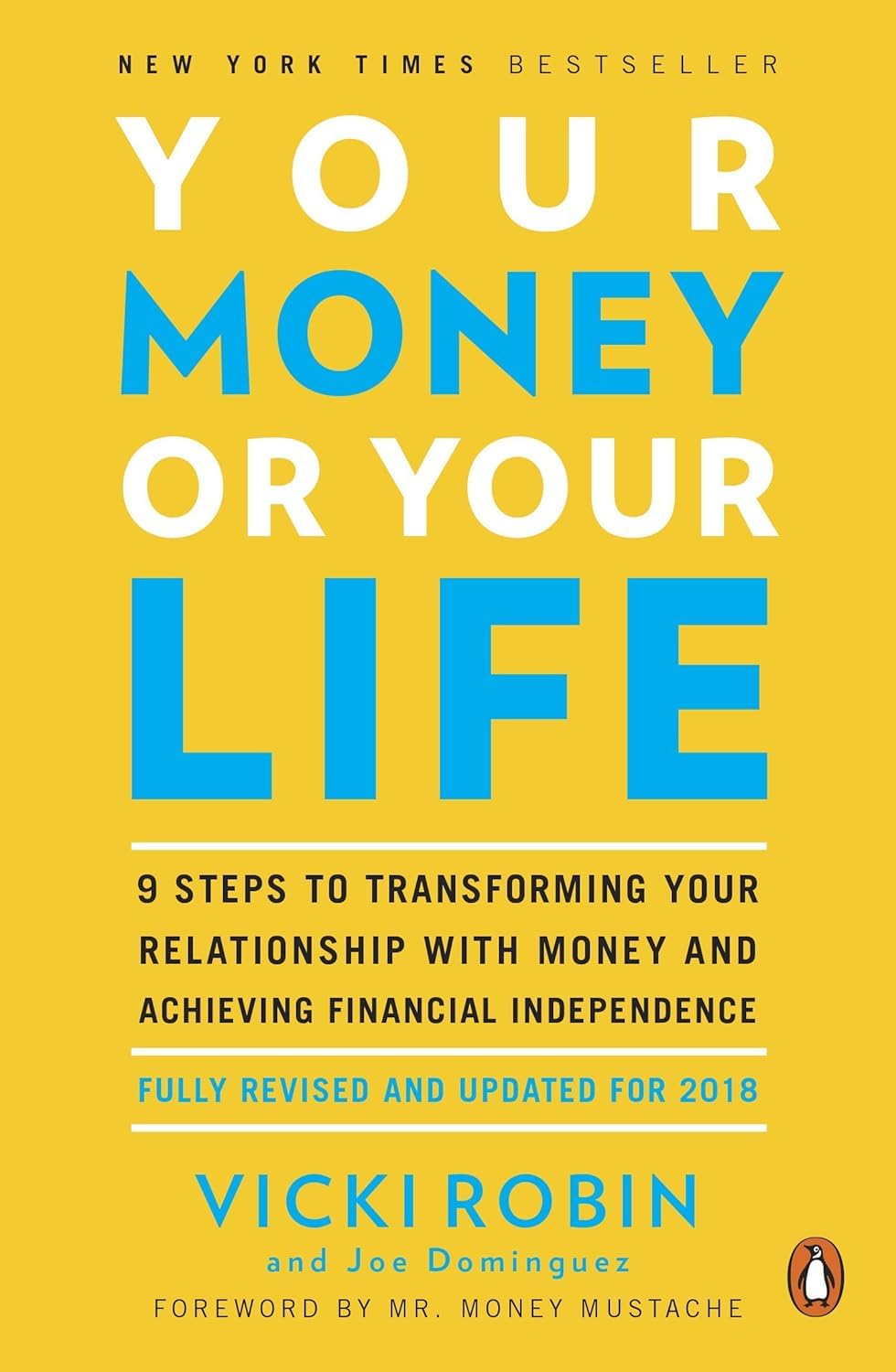 Close-up of the six self-help paperback book spines including Your Money or Your Life and Mindset by Carol Dweck.