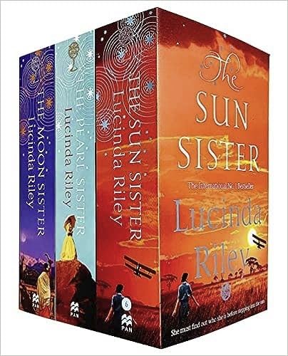 The Sun Sister, The Pearl Sister and The Moon Sister paperback books fanned out together