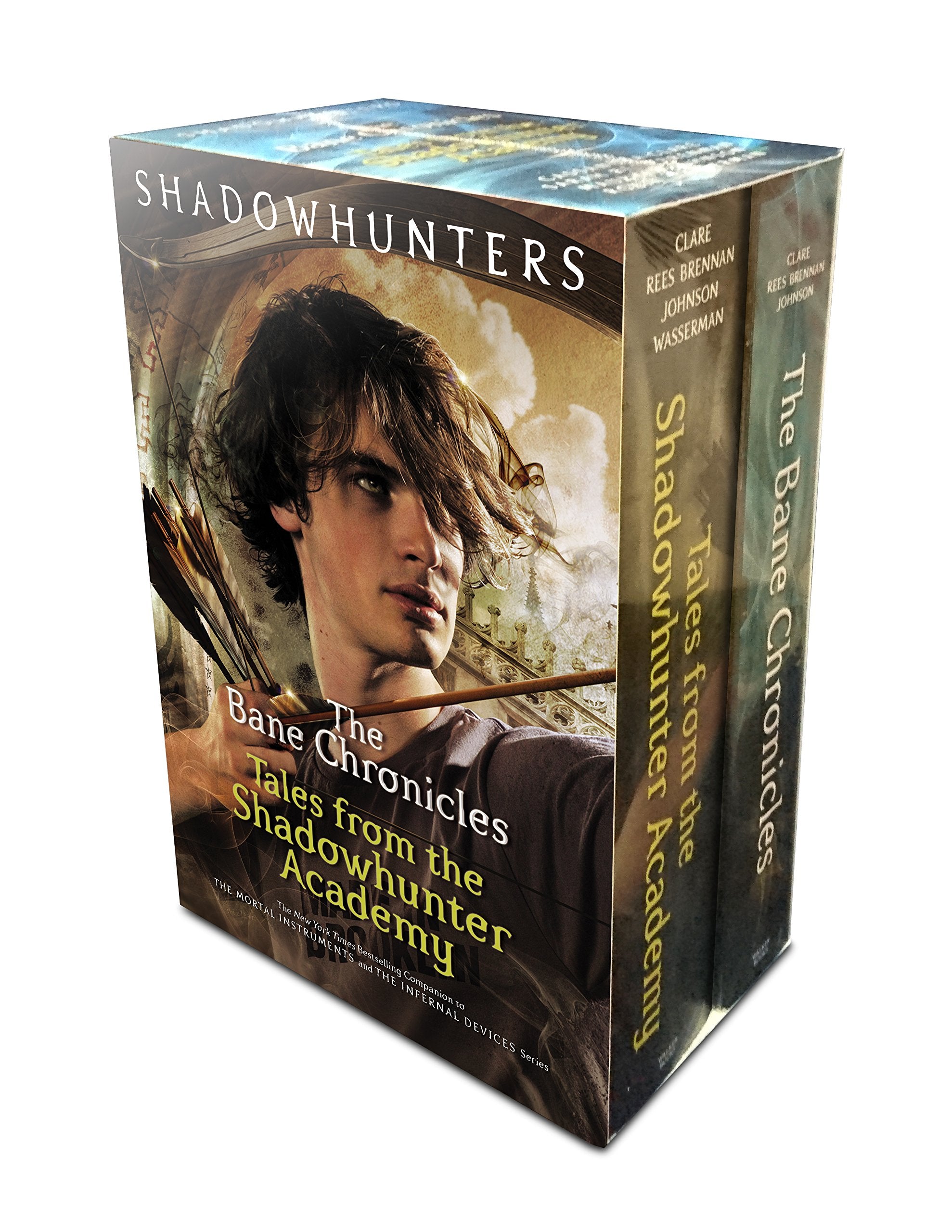 Both hardback books from the Shadowhunters 2 book collection set displayed together outside their slipcase