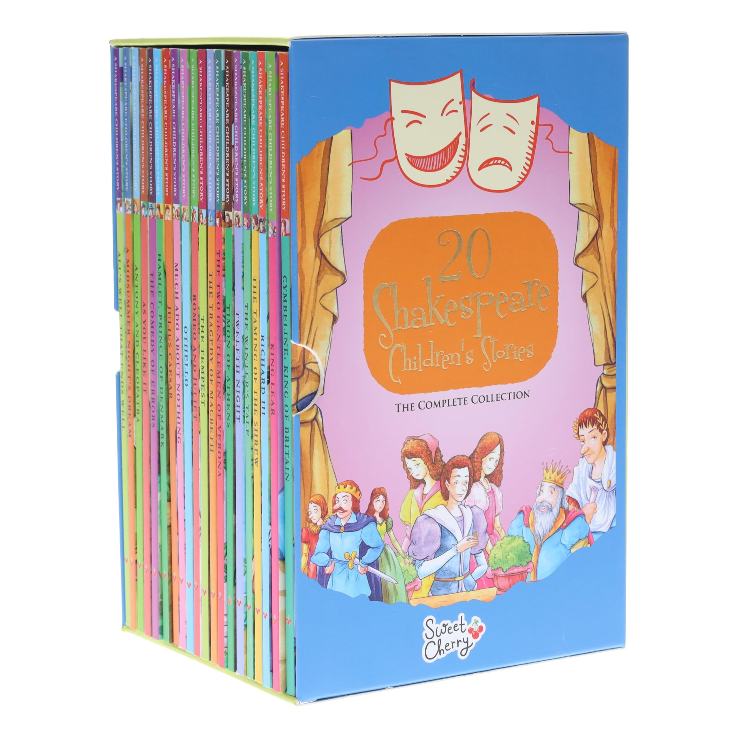 20 Shakespeare Children's Stories box set front cover - William Shakespeare paperback collection for ages 7-9