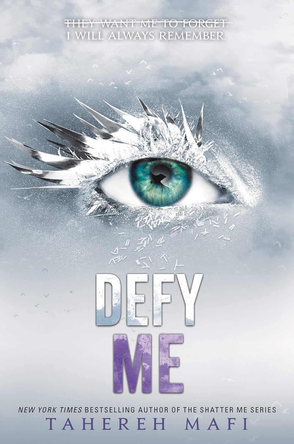 Shatter Me series paperback set stacked in a pile showing author branding on the covers.