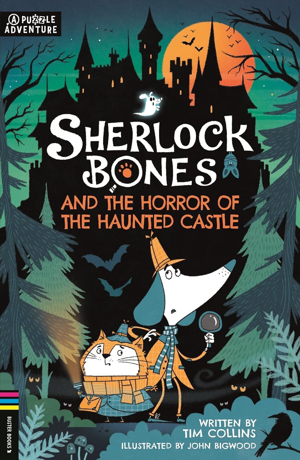 Front cover of Sherlock Bones and the Curse of the Pharaoh's Mask paperback by Tim Collins