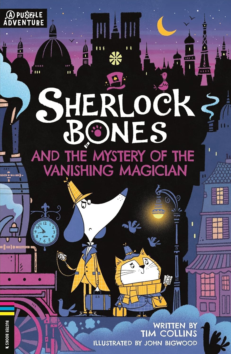 Front cover of Sherlock Bones and the Case of the Crown Jewels paperback by Tim Collins