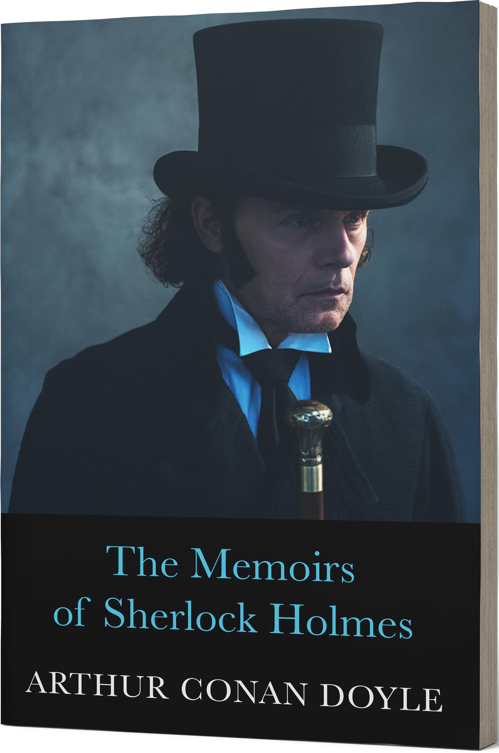 Inside page spread from one of the Sherlock Holmes paperback novels