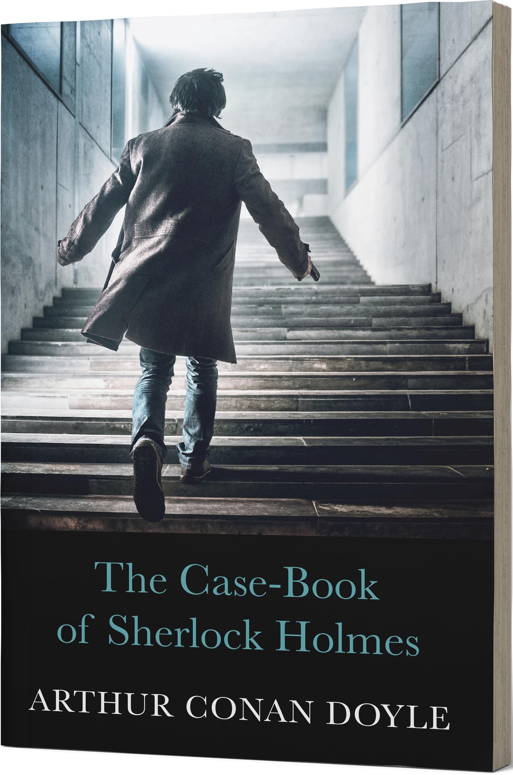 Close-up of an individual Sherlock Holmes paperback cover from the collection