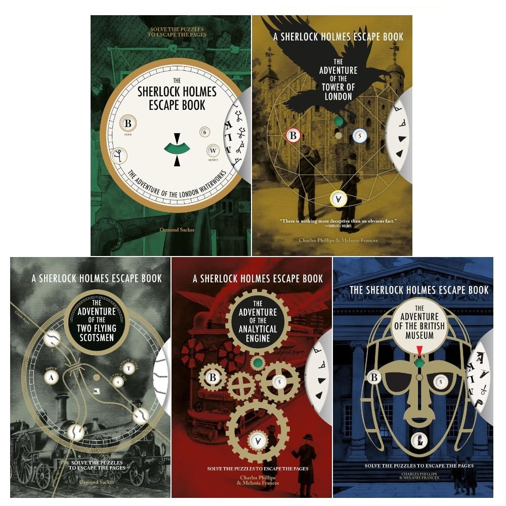 Sherlock Holmes Escape Book 5 Books Collection Set by Ormond Sacker, paperback front cover