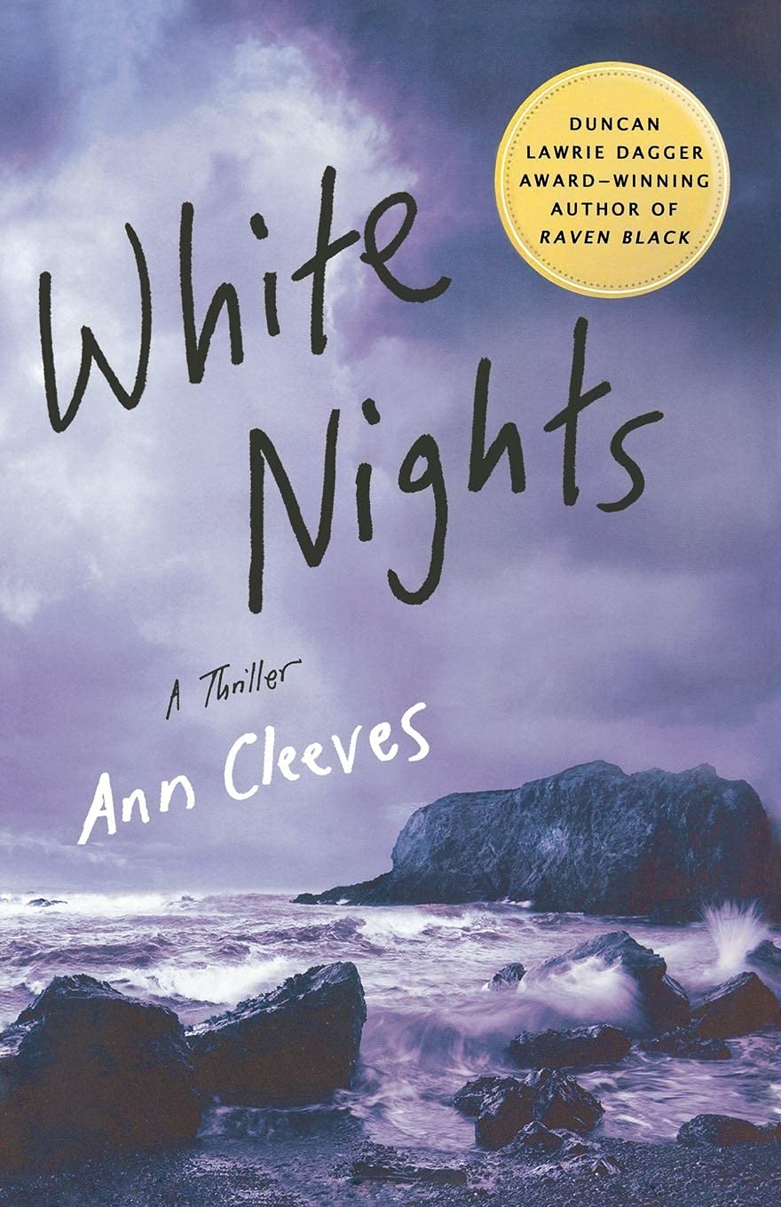 Front cover of Cold Earth by Ann Cleeves, Shetland series paperback book 7 featuring a Shetland landslide mystery