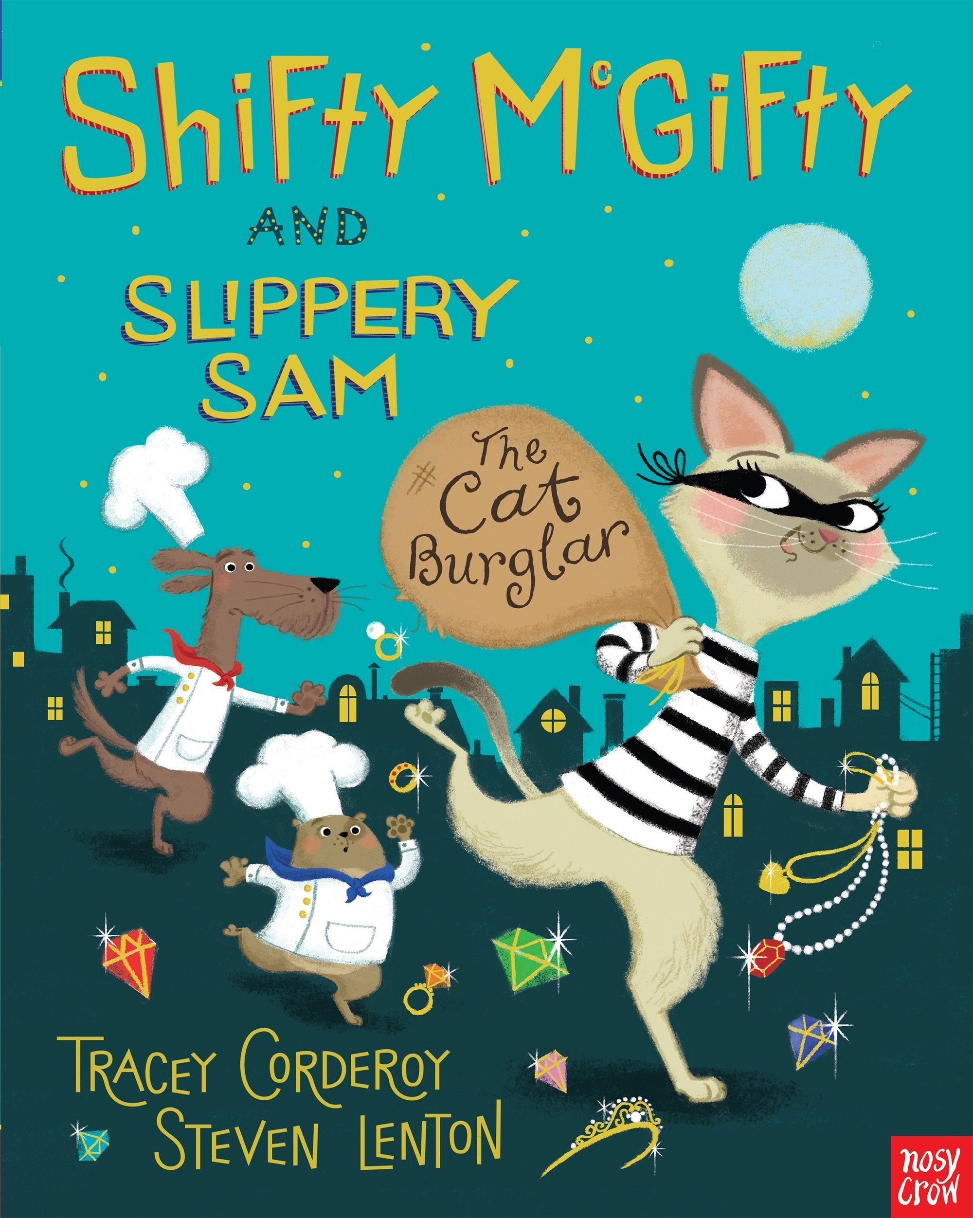 The Diamond Chase and The Cat Burglar paperback covers stacked from the Shifty McGifty and Slippery Sam set