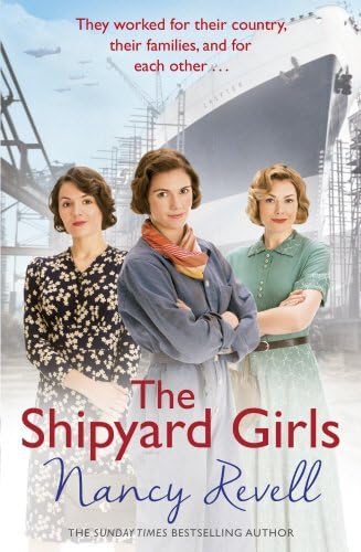 All 6 Shipyard Girls hardback novels by Nancy Revell stacked together, displaying spine titles and cover colors
