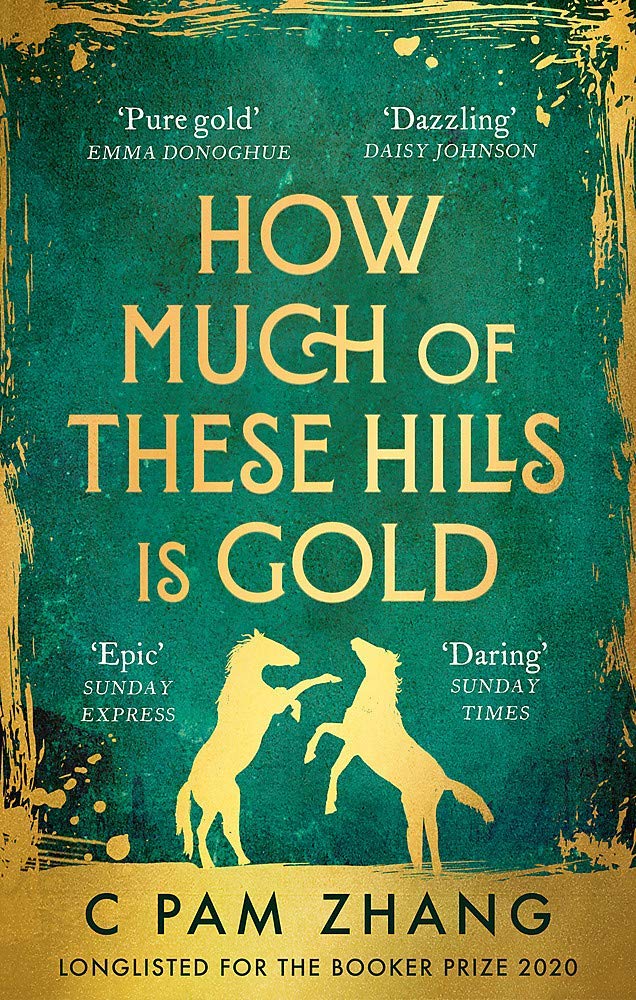 Both paperback books fanned out showing spines and covers of the Shuggie Bain and How Much of These Hills Is Gold 2 book collection set