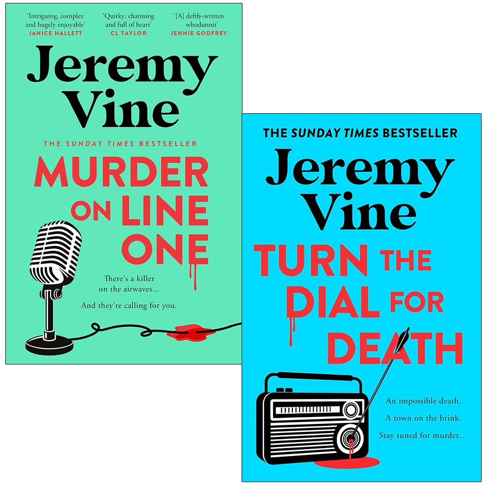 Murder on Line One by Jeremy Vine paperback front cover, Book 1 of The Sidmouth Murder Mysteries