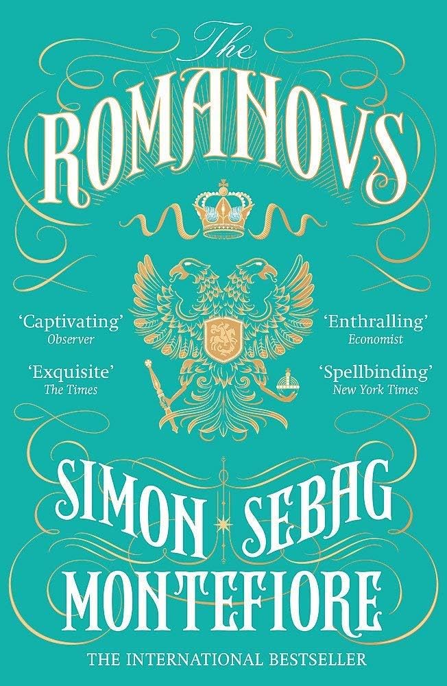 Back cover of the Simon Sebag Montefiore 4 book paperback history collection showing synopsis and reviews