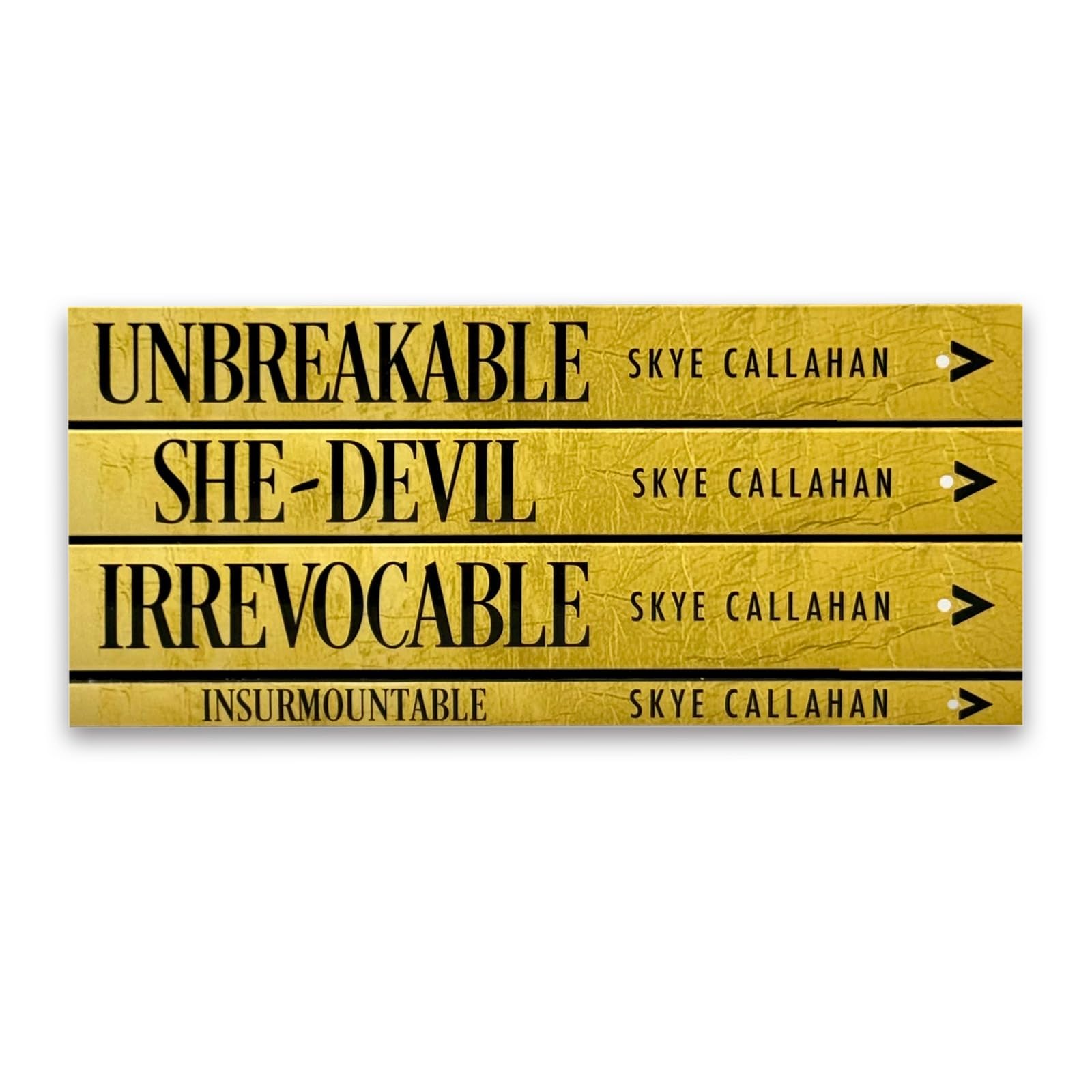 Sins of Ashville paperback set by Skye Callahan - front cover of Unbreakable