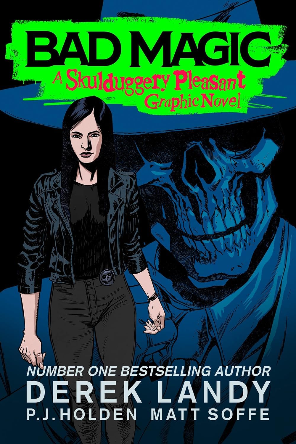 The Skulduggery Pleasant Grimoire paperback companion guide cover from the Derek Landy 4 book set