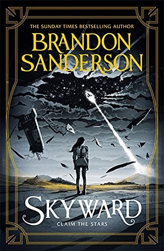 Skyward paperback book cover featuring pilot Spensa Nightshade, first title in the trilogy set