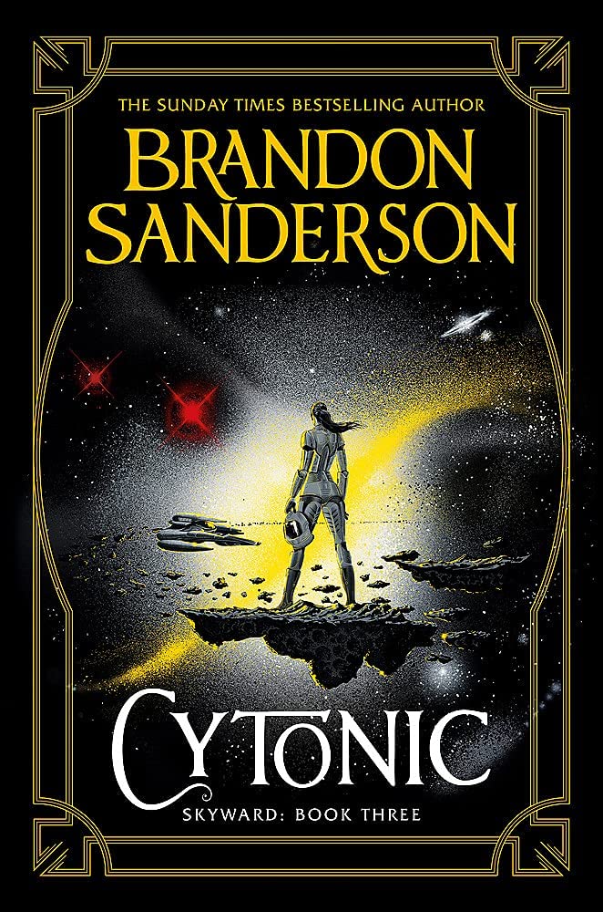 Cytonic paperback book cover, third title in the Skyward trilogy collection set