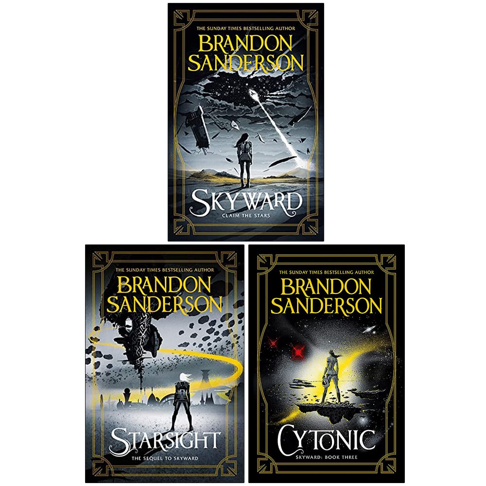 Skyward Series by Brandon Sanderson 3 Books Collection Set paperback front cover artwork