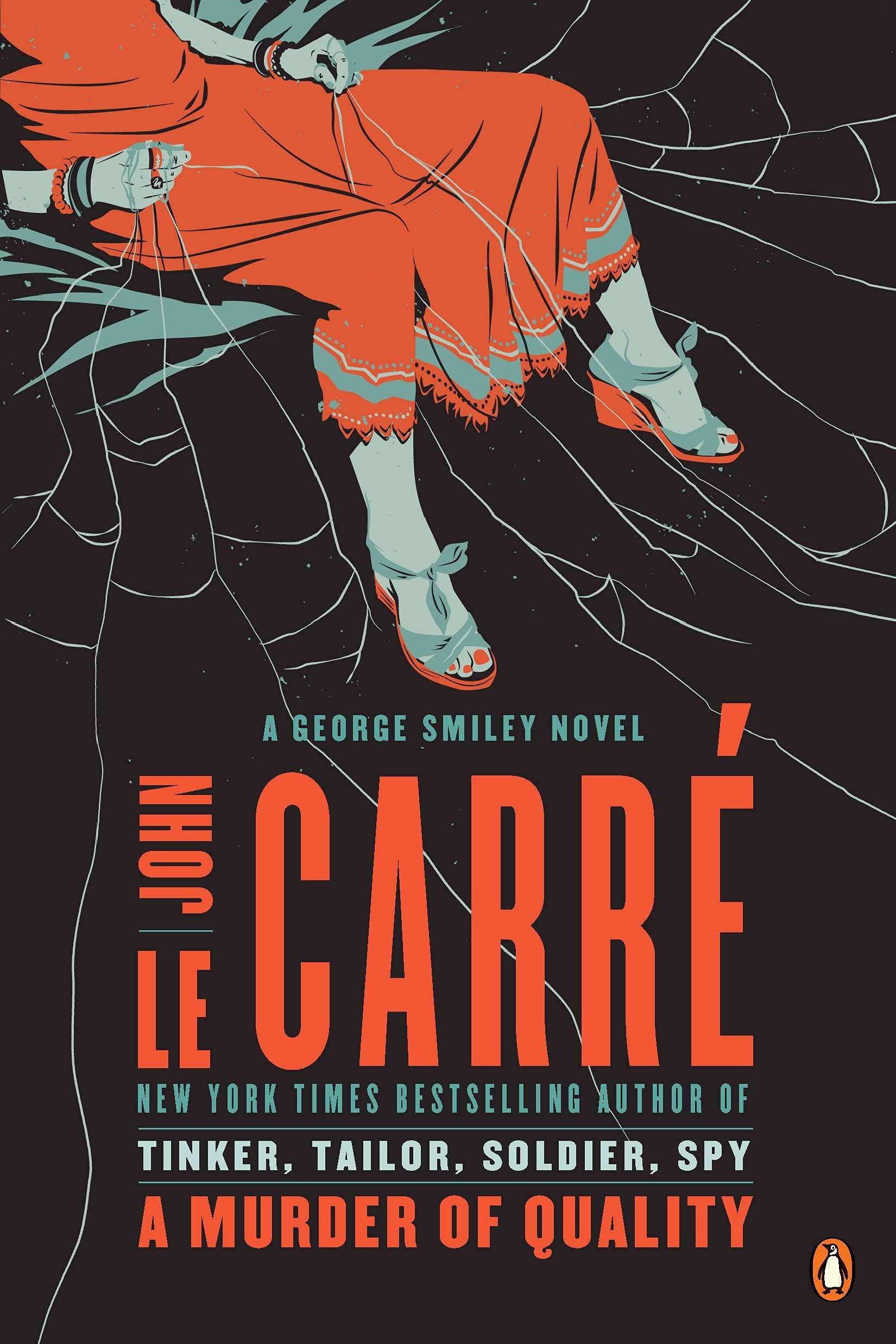 Close-up of Call For The Dead and A Murder Of Quality paperback covers from the Smiley Collection