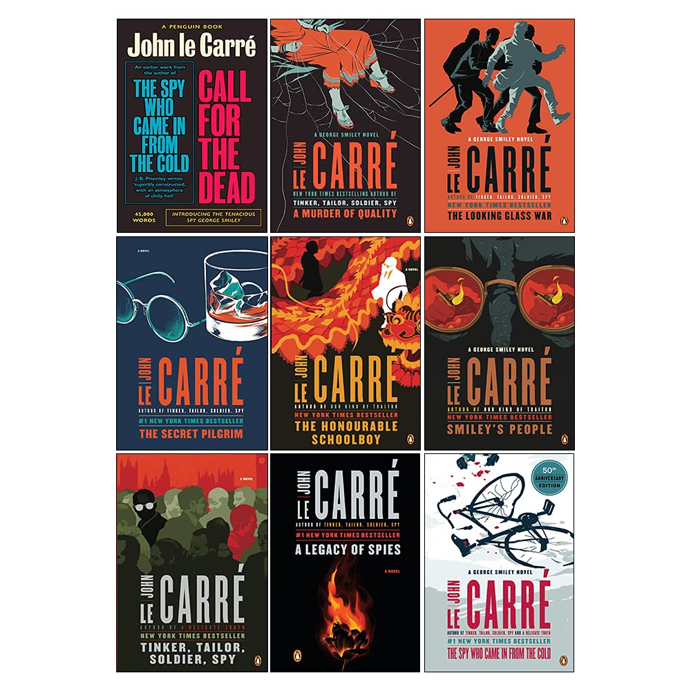 The Smiley Collection 9 Books Set by John le Carré - front cover of the paperback box set