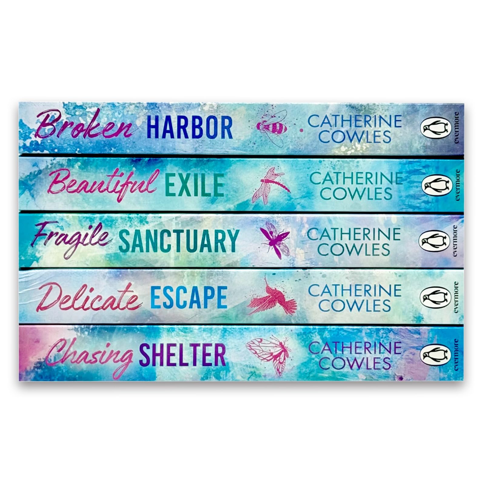 Fragile Sanctuary and Delicate Escape paperback front covers from the Sparrow Falls series