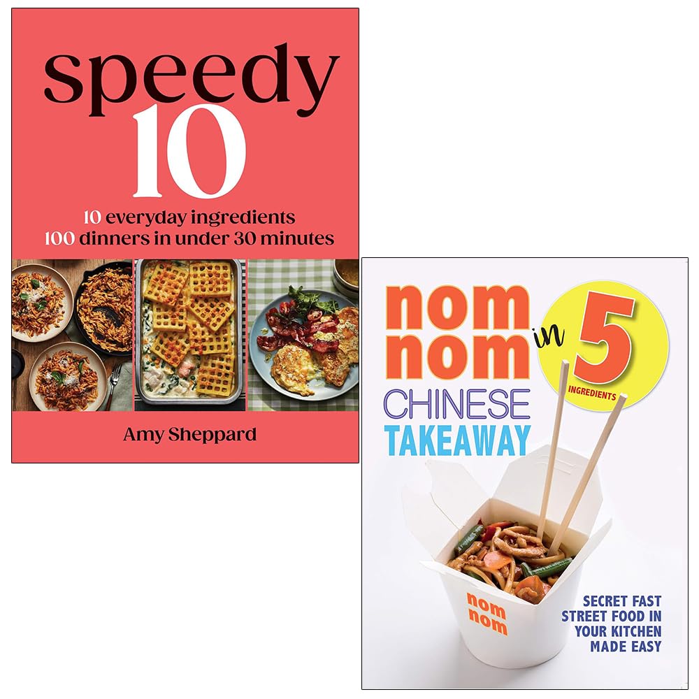 Speedy 10 by Amy Sheppard hardcover front cover, part of the 2-book cookbook collection set