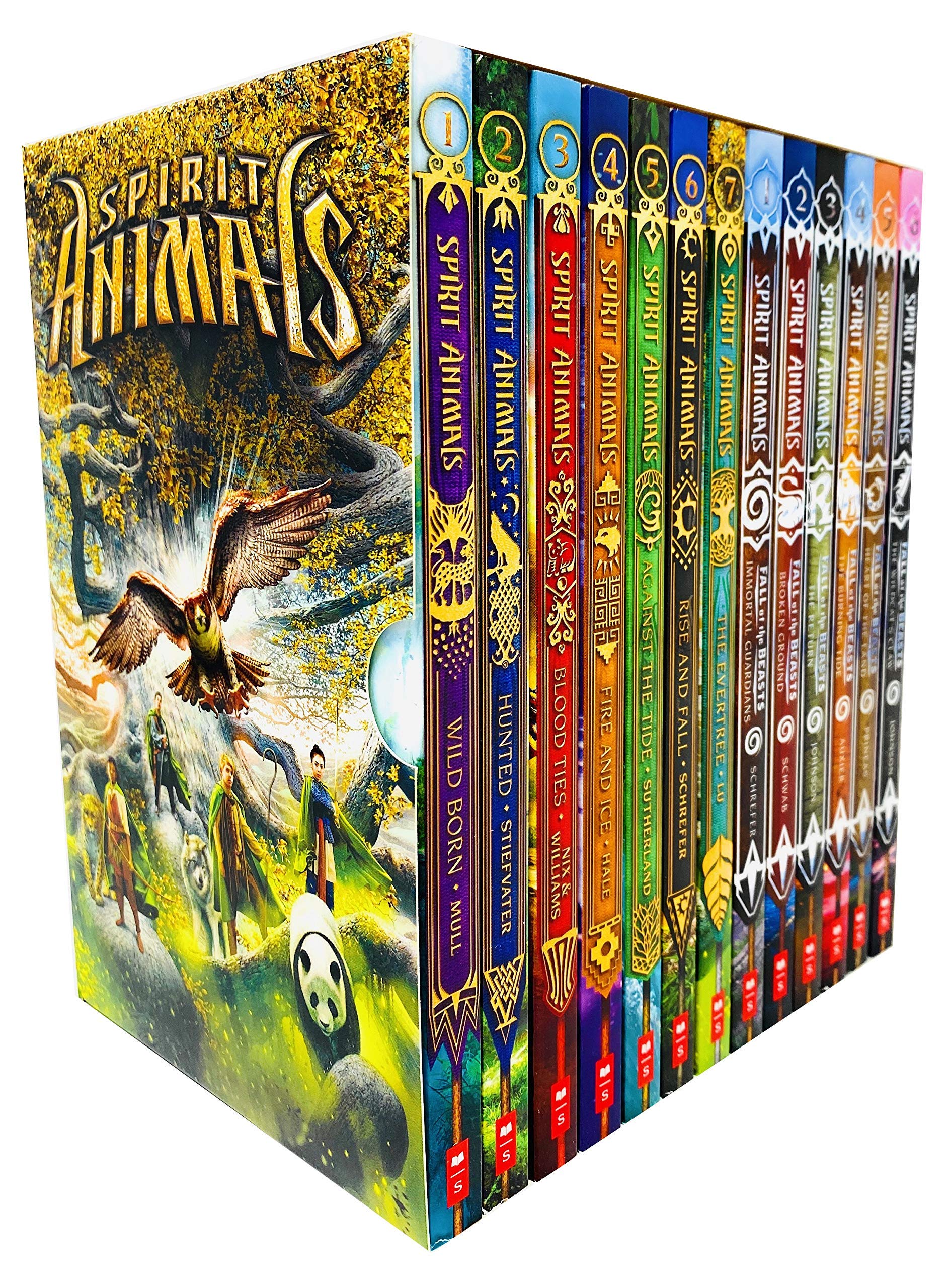 Spirit Animals 13 Books Collection Set front cover box showing Series 1 and Fall of the Beasts paperback titles