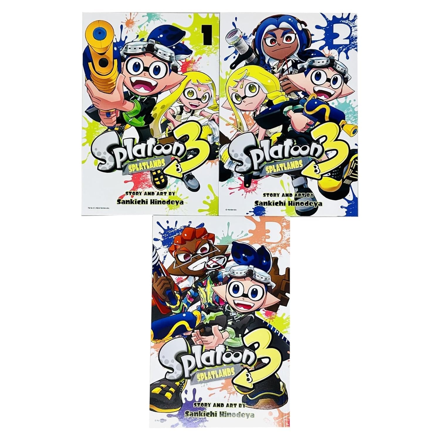Splatoon 3: Splatlands Vol. 2 paperback front cover artwork