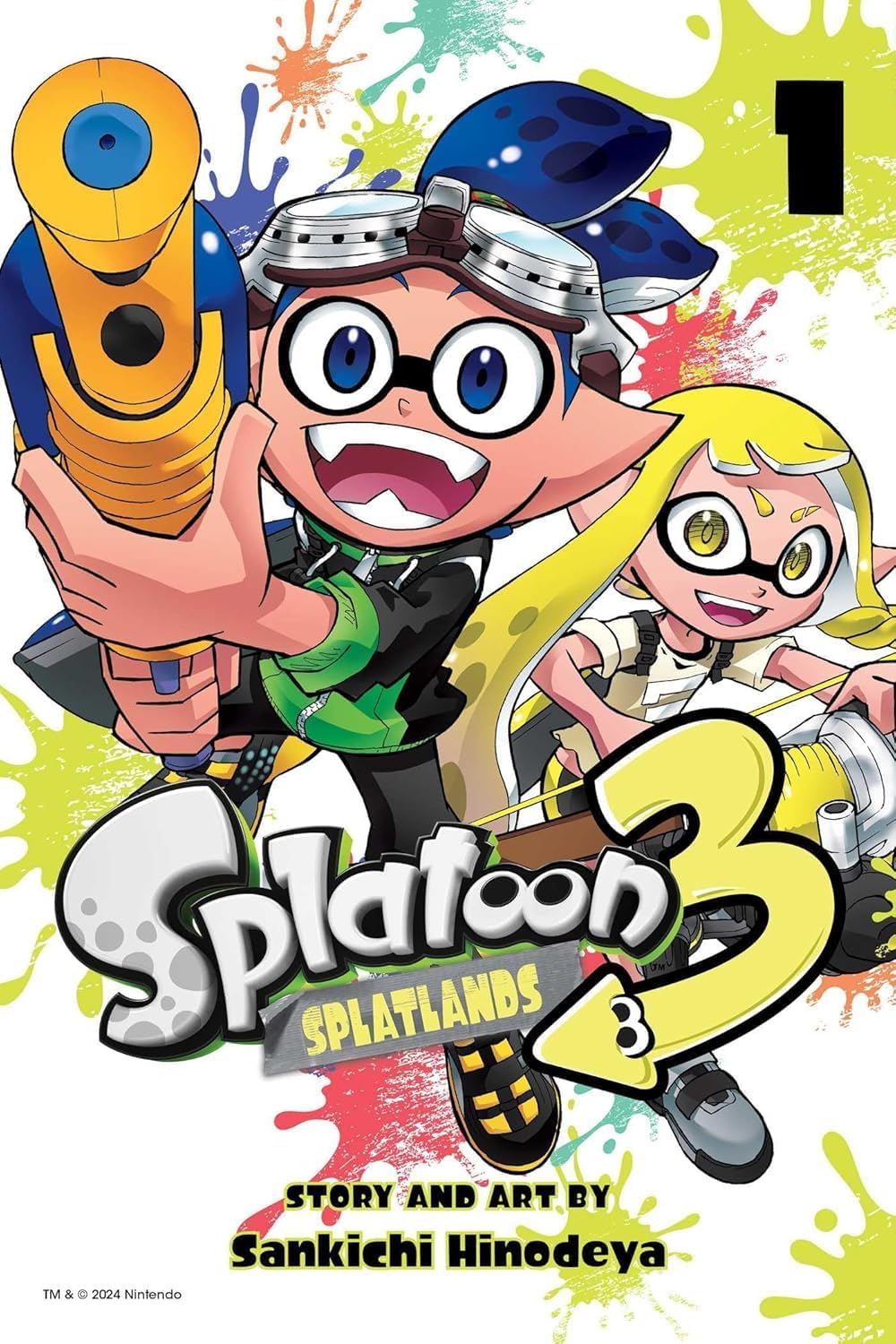 Splatoon 3: Splatlands Vol. 3 paperback front cover artwork