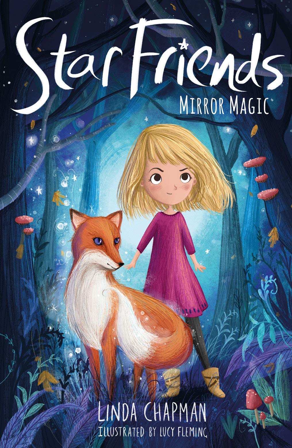 Star Friends series paperback set - close-up of Mirror Magic and Wish Trap book covers