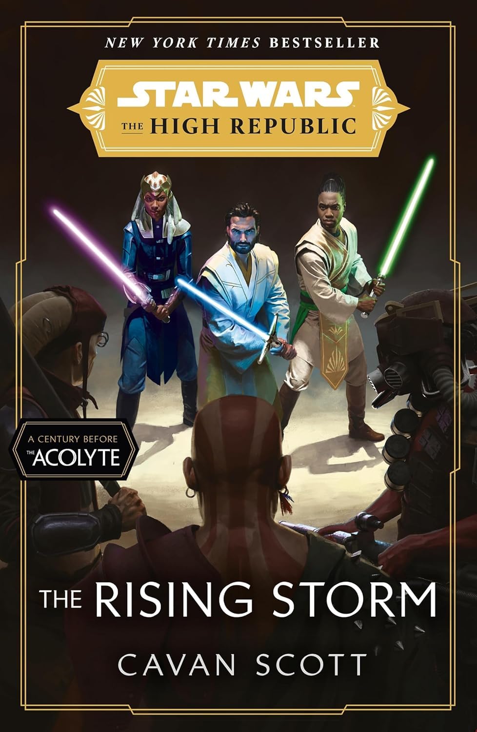All three Star Wars: The High Republic paperback books fanned out showing spines