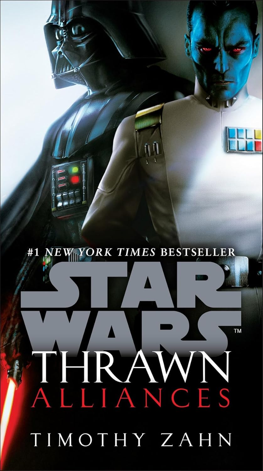 All three Thrawn trilogy paperbacks by Timothy Zahn fanned out together, displaying Arrow publisher branding on the covers.