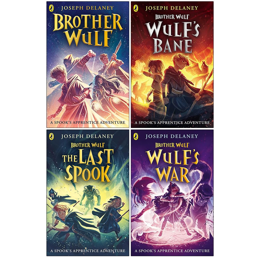 Starblade Chronicles Brother Wulf 4-book paperback set by Joseph Delaney - front cover artwork